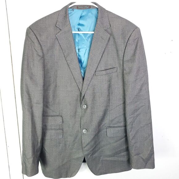 Luciano Natazzi Suit Mens 42R Blazer 36R Pants Gray Professional Interview - Picture 1 of 10